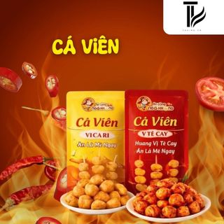 Combo Cá Viên Chiên Ăn Liền 20g – Vị Cà Ri / Tê Cay, Giá Tốt, Ăn Vặt Nội Địa Trung + Quà Tặng Tôm Nõn Chay Truyền Thống