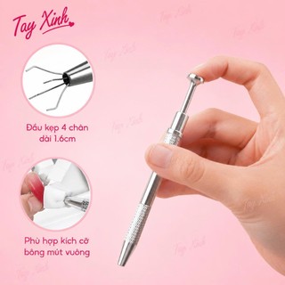 Bút Kẹp Mút Dặm Ombre Nail Kèm Hộp Mút – Dụng Cụ Tán Ombre Chuyên Nghiệp Cho Thợ Nail