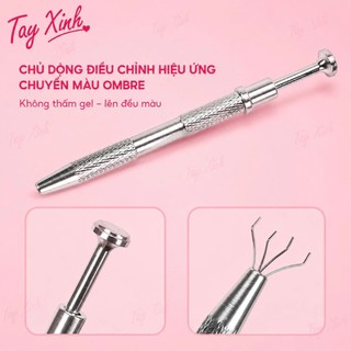 Bút Kẹp Mút Dặm Ombre Nail Kèm Hộp Mút – Dụng Cụ Tán Ombre Chuyên Nghiệp Cho Thợ Nail
