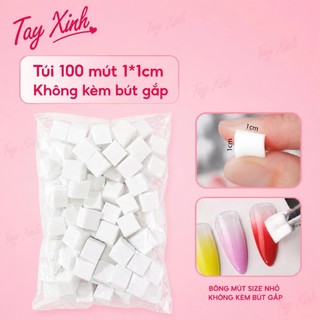 Bút Kẹp Mút Dặm Ombre Nail Kèm Hộp Mút – Dụng Cụ Tán Ombre Chuyên Nghiệp Cho Thợ Nail