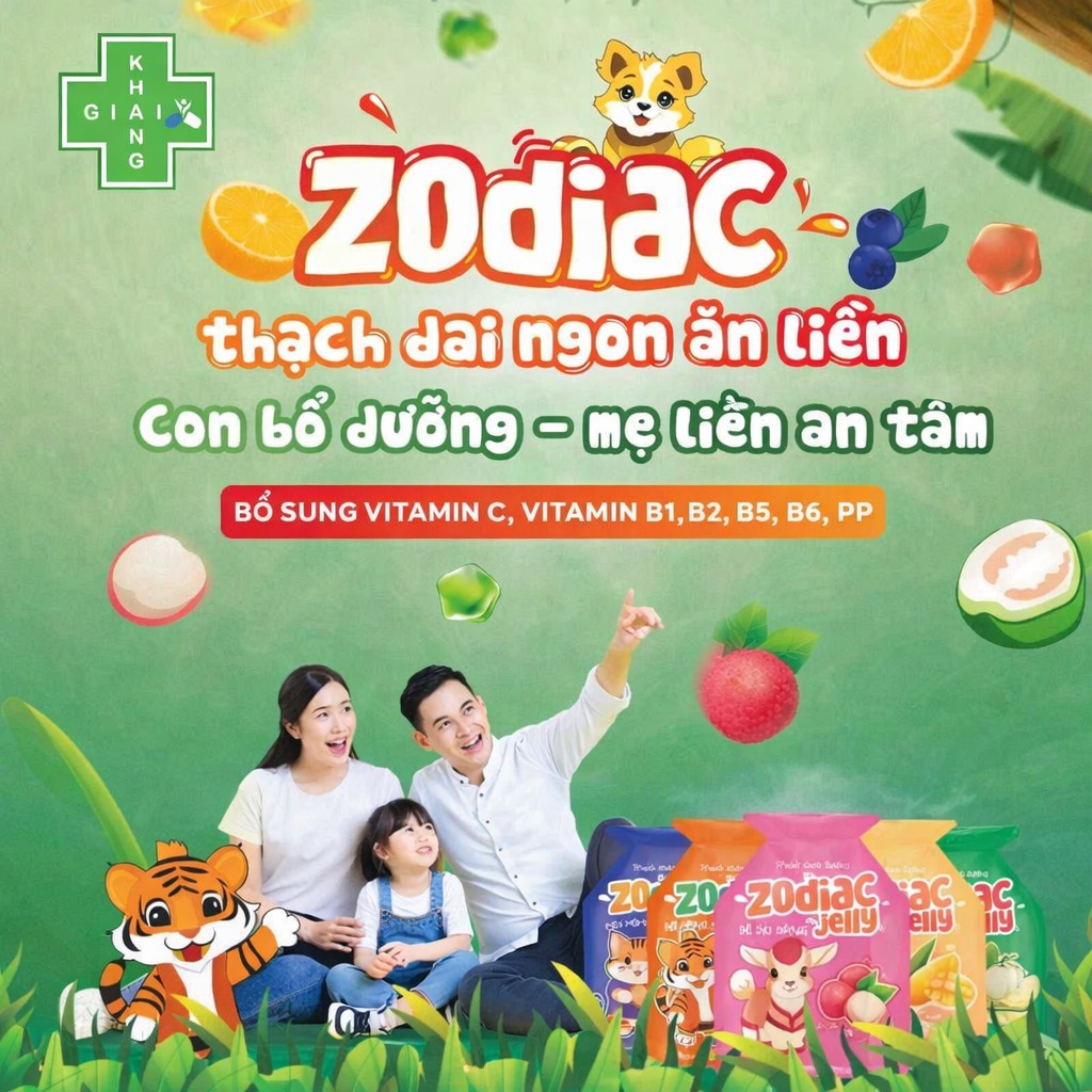 Thạch trái cây Zodiac Jelly đã ăn ngon lại còn bổ dưỡng (Gói 12 túi)