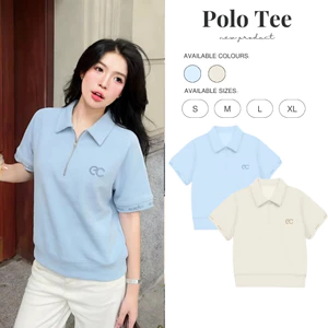 Áo Polo MONARQUE ECOCHIC B164 Logo Cao Su Bo Gấu Nhẹ Bo Tay Rib Dệt Chữ Chính Hãng Unisex Nam Nữ Định Lượng 260grm