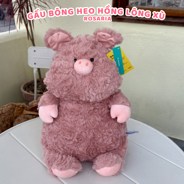 Gấu bông heo hồng 40cm dễ thương – thú nhồi bông mềm mịn, quà tặng bé và bạn gái ngọt ngào