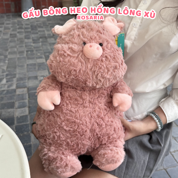 Gấu bông heo hồng 40cm dễ thương – thú nhồi bông mềm mịn, quà tặng bé và bạn gái ngọt ngào