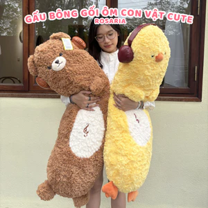 Gối ôm gấu bông hình thú nhiều mẫu – Gấu ôm ngủ cao cấp mềm mịn, thú nhồi bông dễ thương
