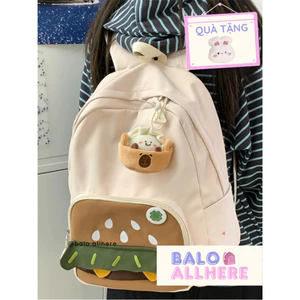 Balo Nữ Hamburger Chống Nước Cute BL649