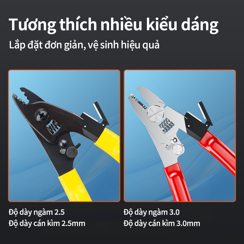 Kẹp Giấy Lau Sợi Quang Gắn Kìm Miller Dụng Cụ Hỗ Trợ Hàn Nối FTTH