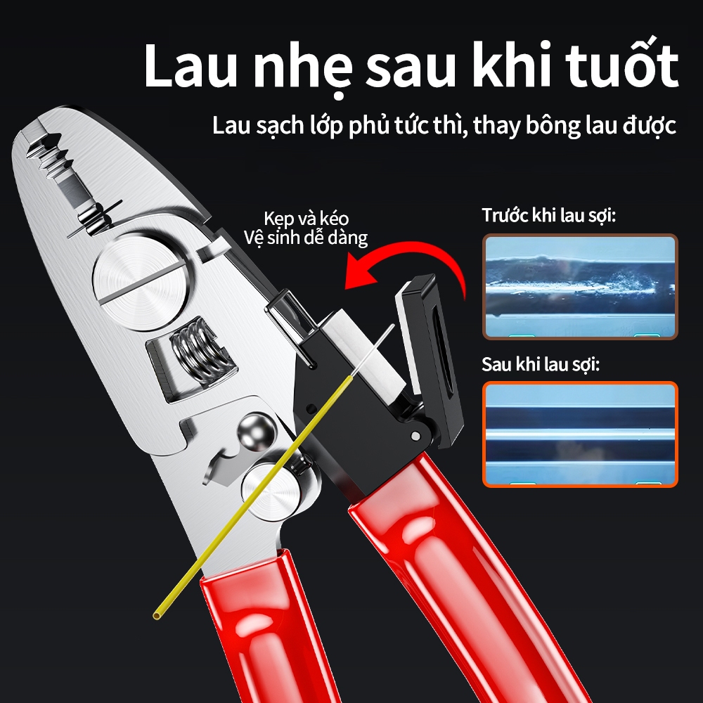 Kẹp Giấy Lau Sợi Quang Gắn Kìm Miller Dụng Cụ Hỗ Trợ Hàn Nối FTTH
