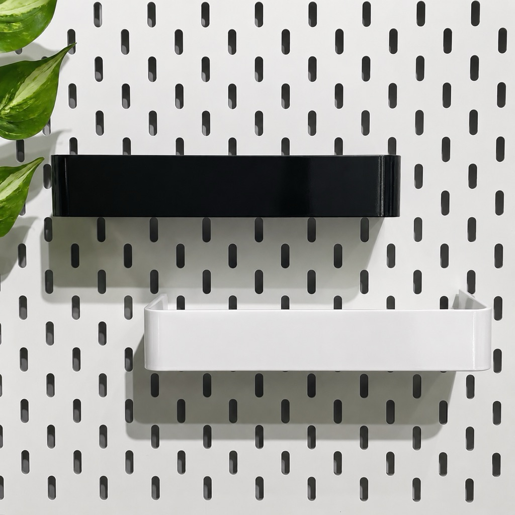 Kệ khay cao tháo lắp cho bảng Pegboard | Phụ Kiện Pegboard Đa Năng