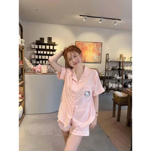 Bộ pizama chất đũi kèm.hình siêu cute ( hàng qc loại 1)