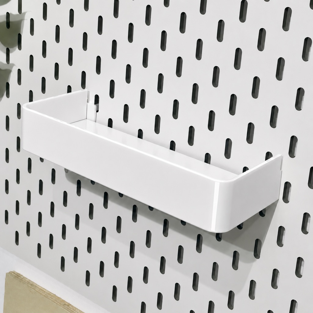 Kệ khay cao tháo lắp cho bảng Pegboard | Phụ Kiện Pegboard Đa Năng