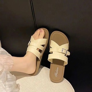 [TĂNG SIZE] Dép lê quai đan có khóa, chất liệu CAO SU, phong cách thanh lịch 830-8