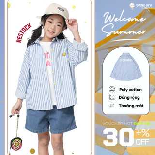 Áo sơ mi kẻ cotton bé trai dài tay SMILE size 12-38KG style Hàn Quốc  | Dương Oyy 011224196