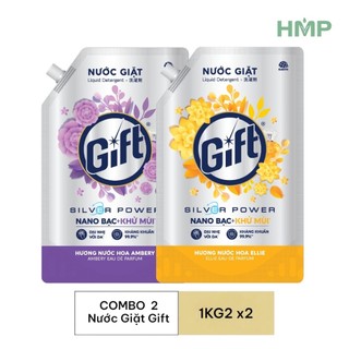COMBO 2 Nước Giặt GIFT Túi 1kg2 Hương Nước Hoa