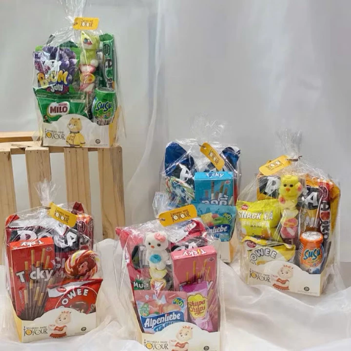 ( hoả tốc Hà Nội) Bánh kẹo quà trung thu cho bé - 1 set quà tặng sinh nhật - set quà tặng trẻ em,quà học sinh cuối năm