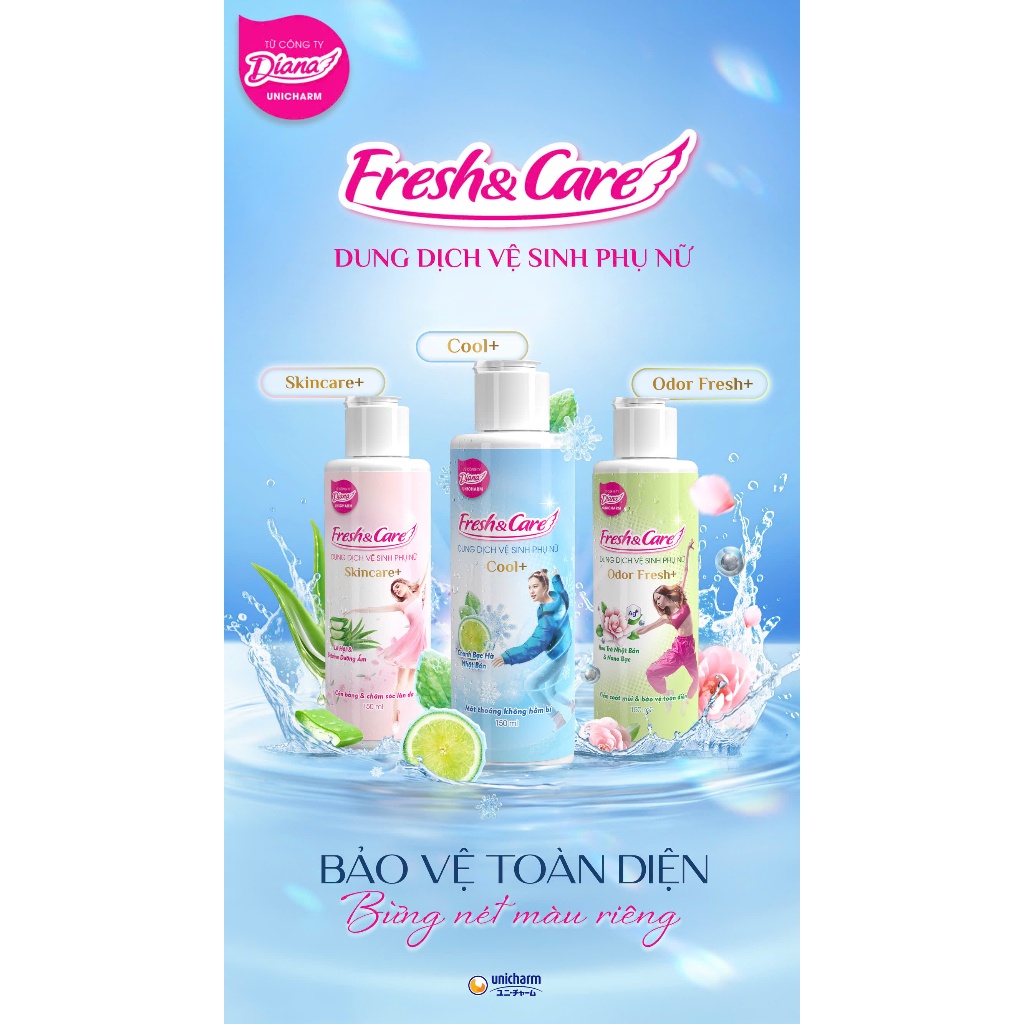 DDVSPN❄️ DIANA FRESH & CARE COOL+ 150ml | MÁT THOÁNG KHÔNG HẦM BÍ ❄️