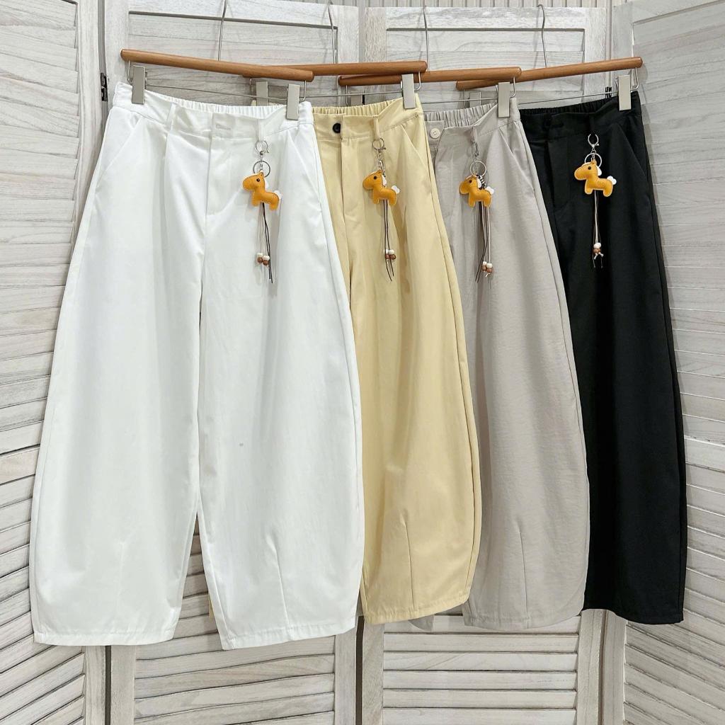 [Có Dáng Nấm] Quần Ống Rộng Nữ Lưng Cao Dáng Nấm Basic Thanh Lịch Phong Cách Hàn Quốc Dễ Phối Mã 439