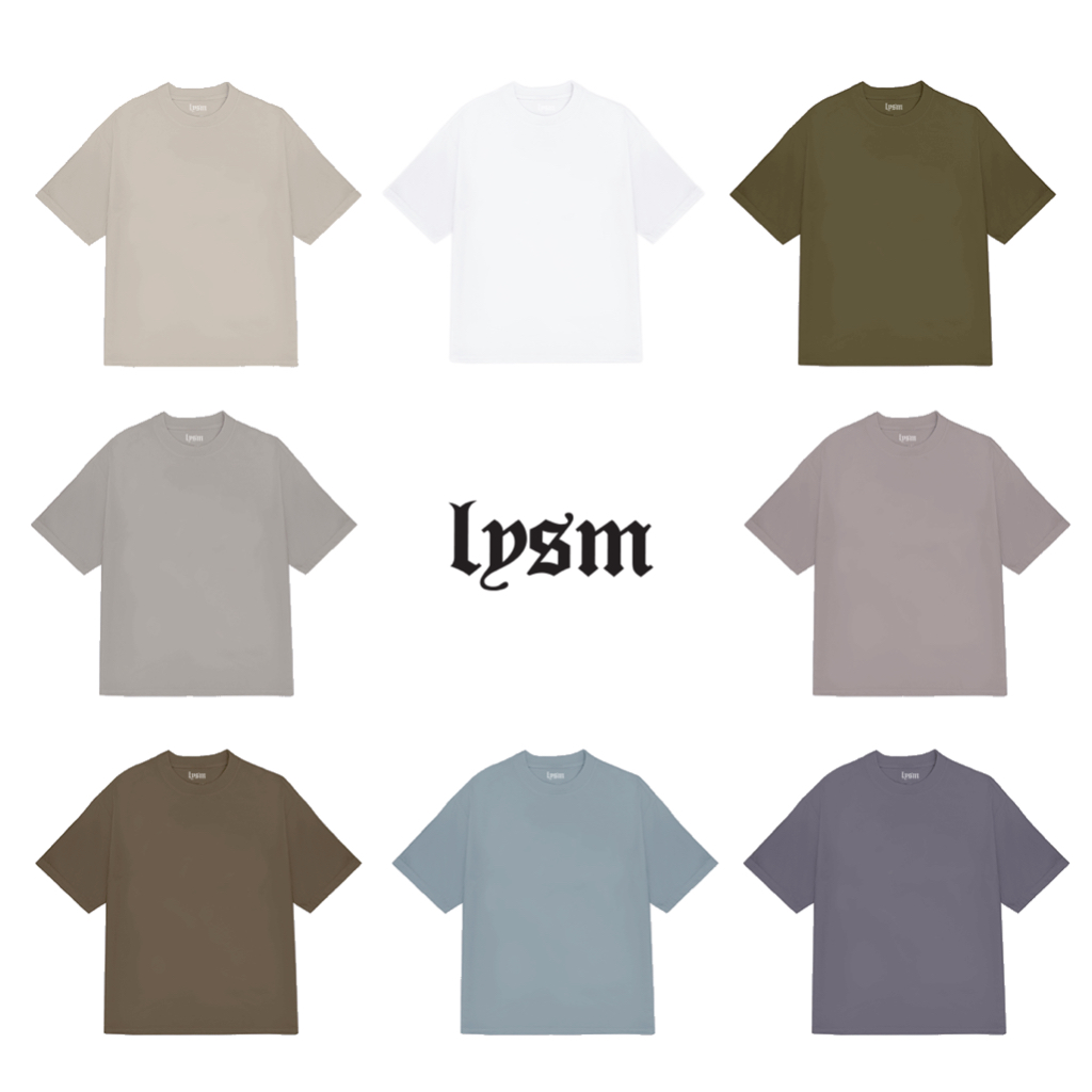 Áo thun trơn LYSM form rộng unisex cao cấp Local Brand