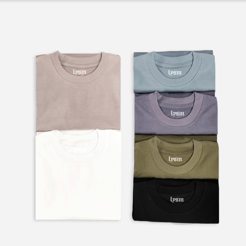 Áo thun trơn LYSM form rộng unisex cao cấp Local Brand | BigBuy360 - bigbuy360.vn