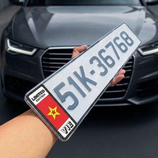 Tem Dán Biển Số Xe Ô Tô VN Đẹp Cao Cấp - Decal Trang Trí Biển Số - Phù hợp KT Biển Dài - Ngắn