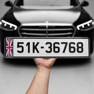 Decal Dán Biển Số Xe Ô Tô In UV Cao Cấp - Tem Dán Biển Số Xe Ô Tô Logo Cờ Đẹp Chống Bay Màu