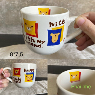 [P1] Ly Cốc Hoạt Hình Dễ Thương - Gốm Nhật 2hand