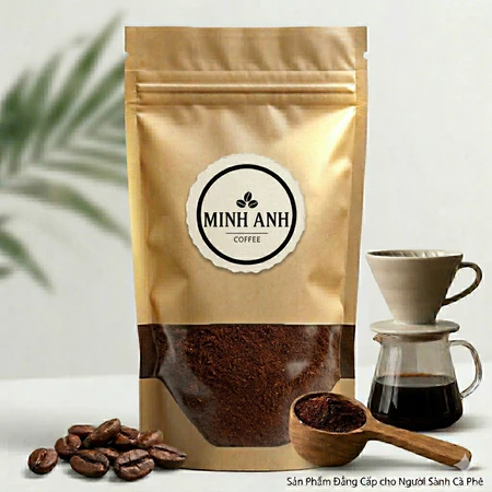Cà Phê nguyên chất No.1 - 100% ROBUSTA RANG VỪA, cà phê mộc, rang xay nguyên chất