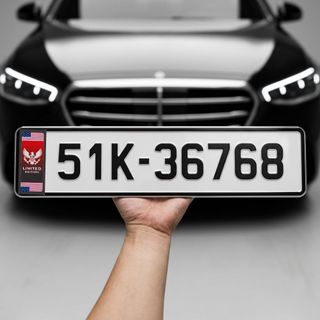 Tem Dán Biển Số Xe Ô Tô VN Đẹp Cao Cấp - Decal Trang Trí Biển Số - Phù hợp KT Biển Dài - Ngắn