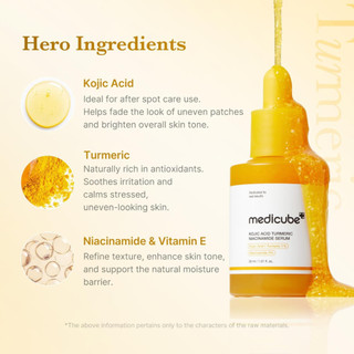 Medicube Kojic Acid Nghệ Niacinamide Serum 30ml