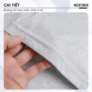Áo Thun Nam MENTORIS, Áo Thun Cotton Mềm Mại, Thoáng Khí, Form Vừa Vặn MTS03