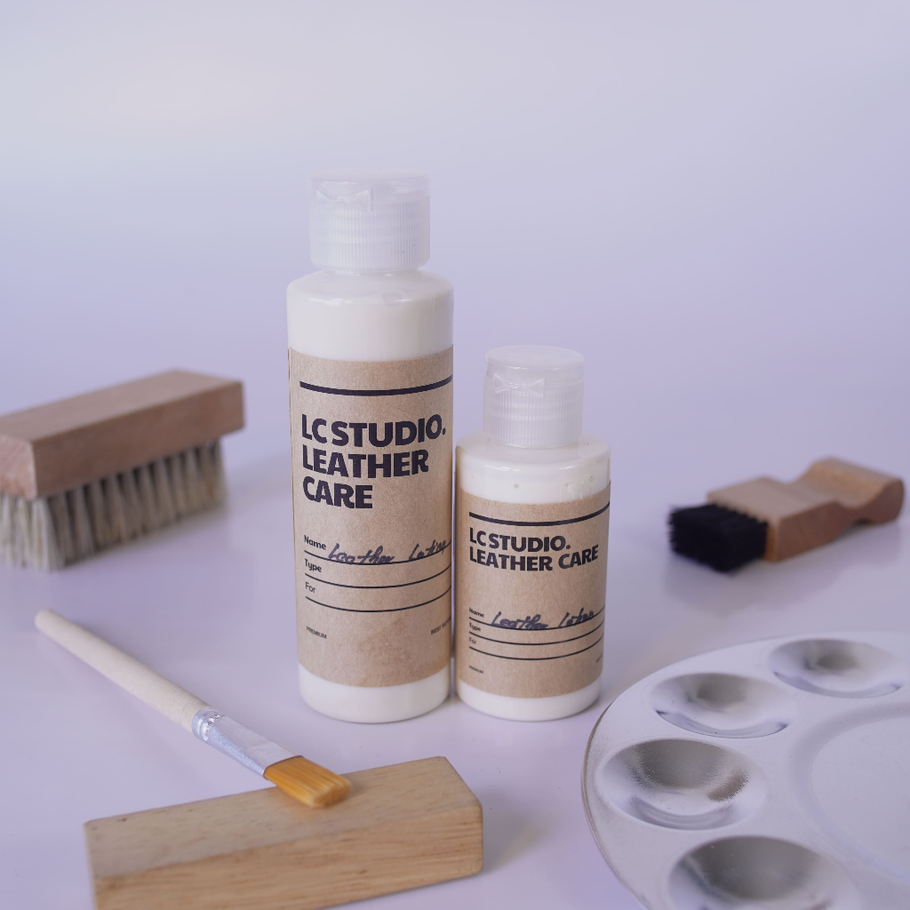 Leather Lotion Dưỡng Bóng Và Làm Sạch Dành Cho Đồ Da,Sofa, Nội Thất Ô Tô, Giày Dép, Túi Xách LC Studio