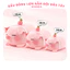 Gấu Bông Lợn Nằm Đội Dâu Tây 35cm 45cm 55cm – Heo Bông Cute Má Hồng Ôm Ngủ Siêu Mềm