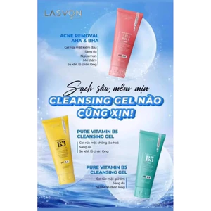 Gel Rửa Mặt LASVON 160ml B5 B3 AHA-BHA Kiềm Dầu Dưỡng Ẩm Làm Sạch Da