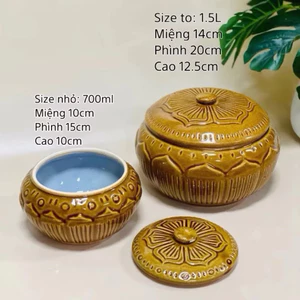 Âu Hũ Đựng Mỡ, Liễn Đựng Mỡ, Mẻ, Âu Muối Dưa Cà