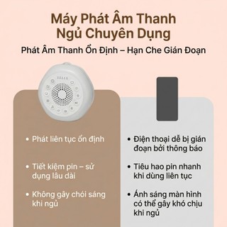 Máy Tạo Tiếng Ồn Trắng Xiaomi JX-507 Ru Bé Ngủ 27 Âm Thanh, Pin Siêu Trâu, Hẹn Giờ Thông Minh