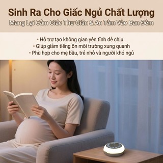 Máy Tạo Tiếng Ồn Trắng Xiaomi JX-507 Ru Bé Ngủ 27 Âm Thanh, Pin Siêu Trâu, Hẹn Giờ Thông Minh