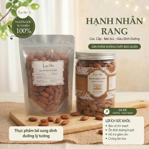 Hạnh Nhân Rang Chín Nguyên Bản - Thực Phẩm Vàng Cho Mẹ Bầu Và Người Tập Gym.
