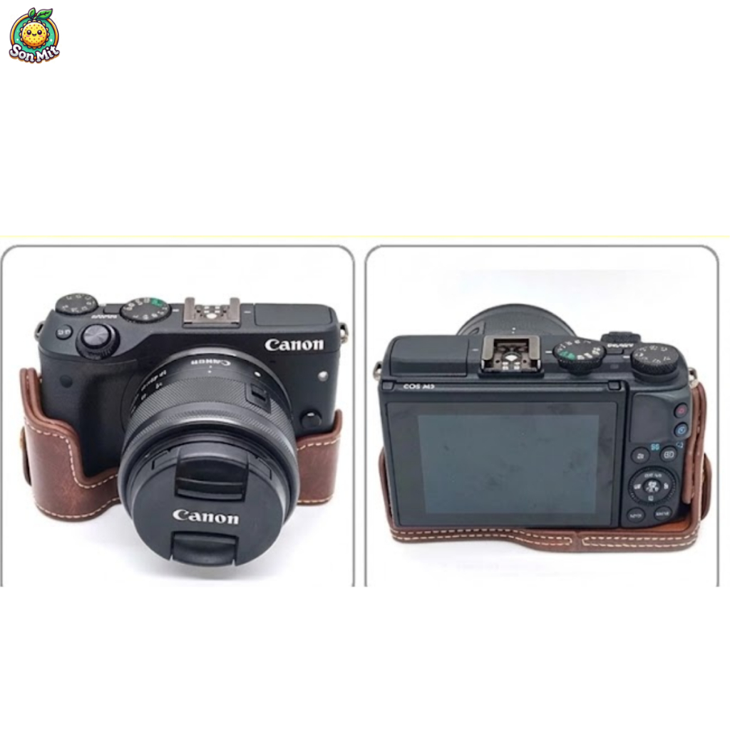 [SẴN] Case bao da máy ảnh Canon EOS M3 nhiều loại