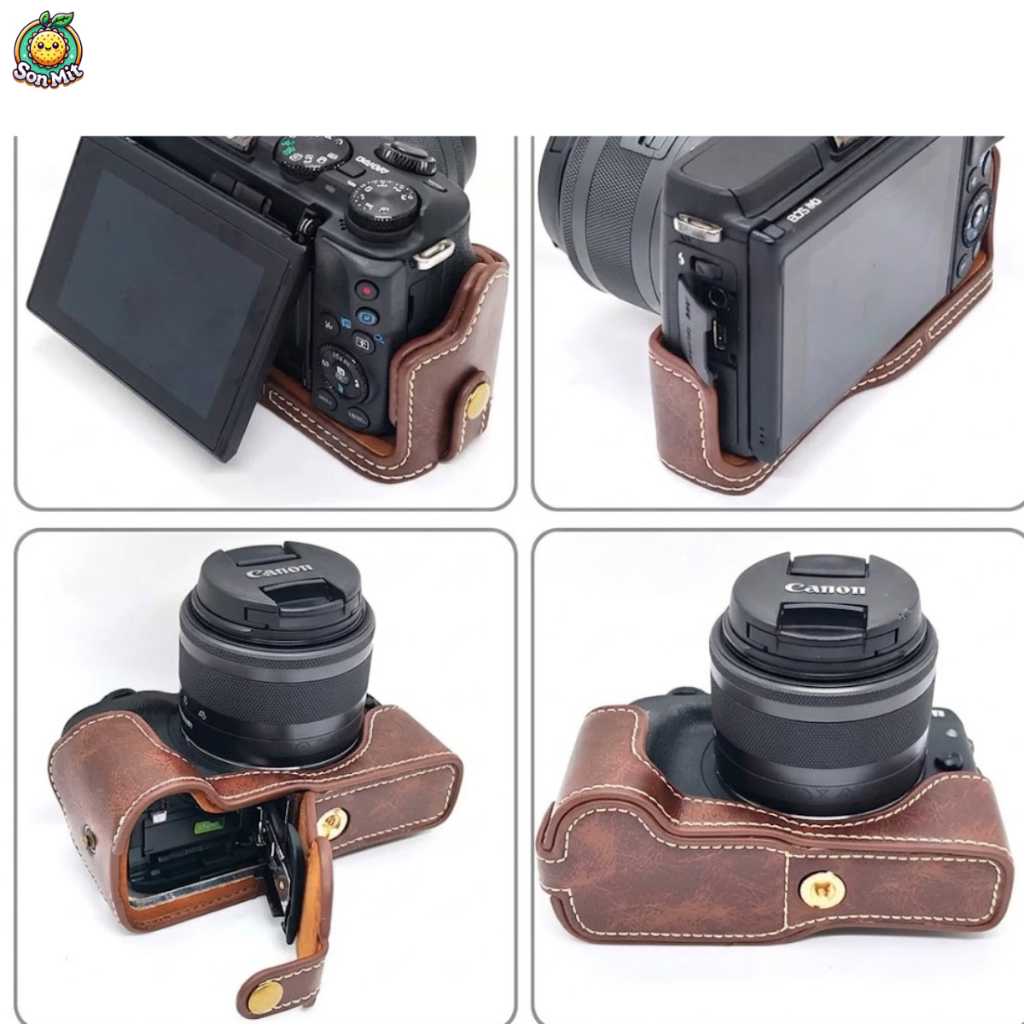 [SẴN] Case bao da máy ảnh Canon EOS M3 nhiều loại