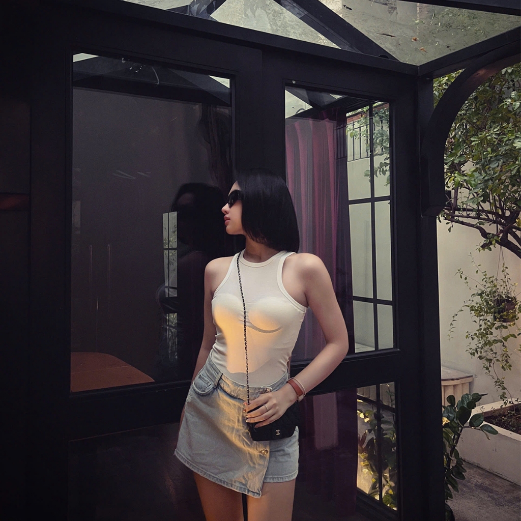 Áo ba lỗ nữ cổ yếm ôm dáng | BASIC BABE
