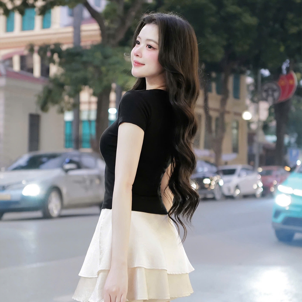 Áo Thun Body Nữ Basic Tay Ngắn Tôn Dáng Vải Cotton Co Giãn | BASIC BABE