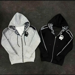 Áo Khoác 03 Hoodie Zip Mũ Thêu Chữ Lót Vân Nhung Dày Dặn Không Xù 03