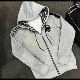 Áo Khoác 03 Hoodie Zip Mũ Thêu Chữ Lót Vân Nhung Dày Dặn Không Xù 03