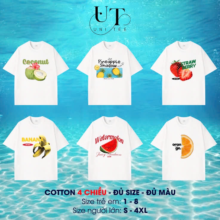 (Có size trẻ em) Áo thun Unisex mùa hè, áo thun du lịch, áo đi biển, năng động cho Nam Nữ, Gia Đình - Uni Tee I U113