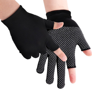 Set 10, 20 Đôi Găng Tay Hở 2 Ngón Phủ Hạt Nhựa Chống Trượt - Găng Tay Lái Xe Shipper, Chống Nắng, Cảm Ứng Điện Thoại, C
