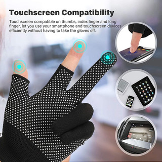 SET 10 Đôi Găng Tay Thể Thao Hở Hai Ngón Chống Tia UV Mềm Mại Thoáng Khí Có Thể Chạm Màn Hình Cảm Ứng chống trượt