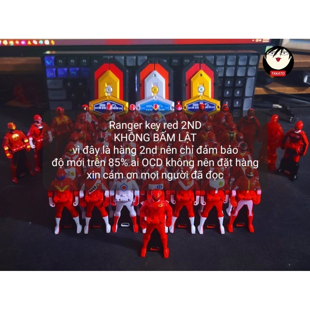 [Chính Hãng] DX Ranger Key red KHÔNG bấm lật - chìa khóa siêu nhân hải ...