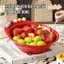 ​[BEST-SELLER] ​Bát Đựng Trái Cây Giả Sứ Cao Cấp 2-Trong -1 : Thiết Kế Khe Cắm Dĩa Thông Minh - Chuẩn Style