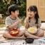 ​[BEST-SELLER] ​Bát Đựng Trái Cây Giả Sứ Cao Cấp 2-Trong -1 : Thiết Kế Khe Cắm Dĩa Thông Minh - Chuẩn Style