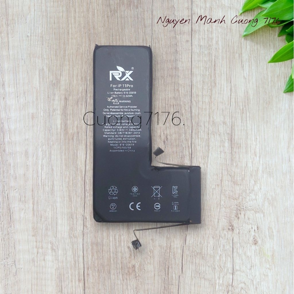 Pin RX Dung Lượng Cao (3400mAh) Đã Qua Sử Dụng Còn 100% Dành Cho 11 Pro
